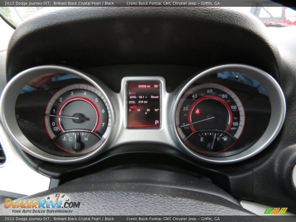 2013 Dodge Journey SXT Brilliant Black Crystal Pearl / Black Photo #23