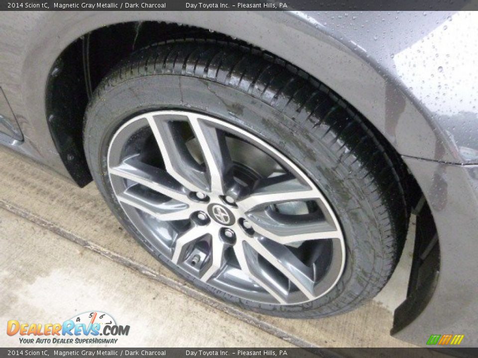 2014 Scion tC Magnetic Gray Metallic / Dark Charcoal Photo #8