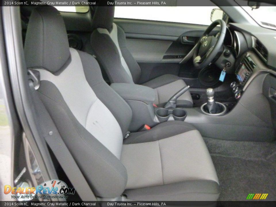 2014 Scion tC Magnetic Gray Metallic / Dark Charcoal Photo #9