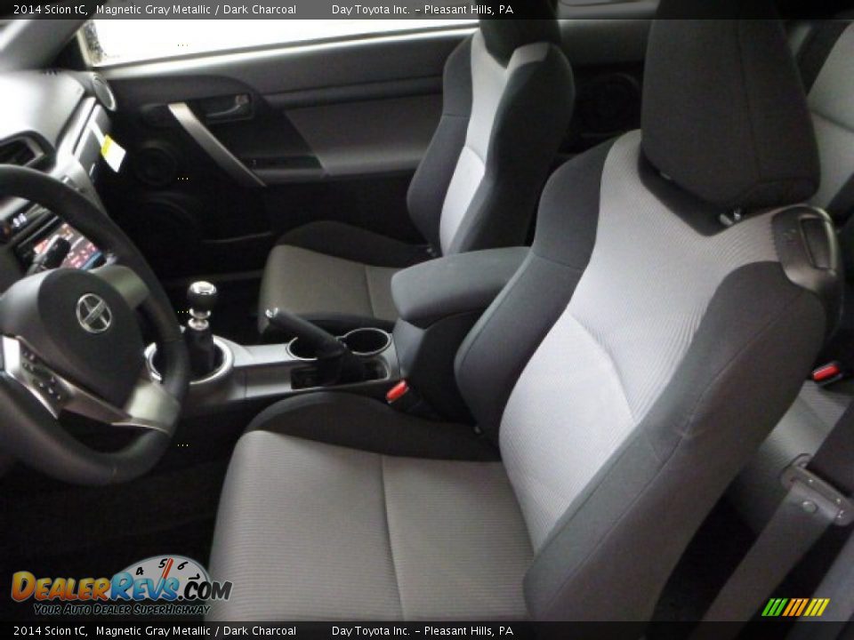 2014 Scion tC Magnetic Gray Metallic / Dark Charcoal Photo #12