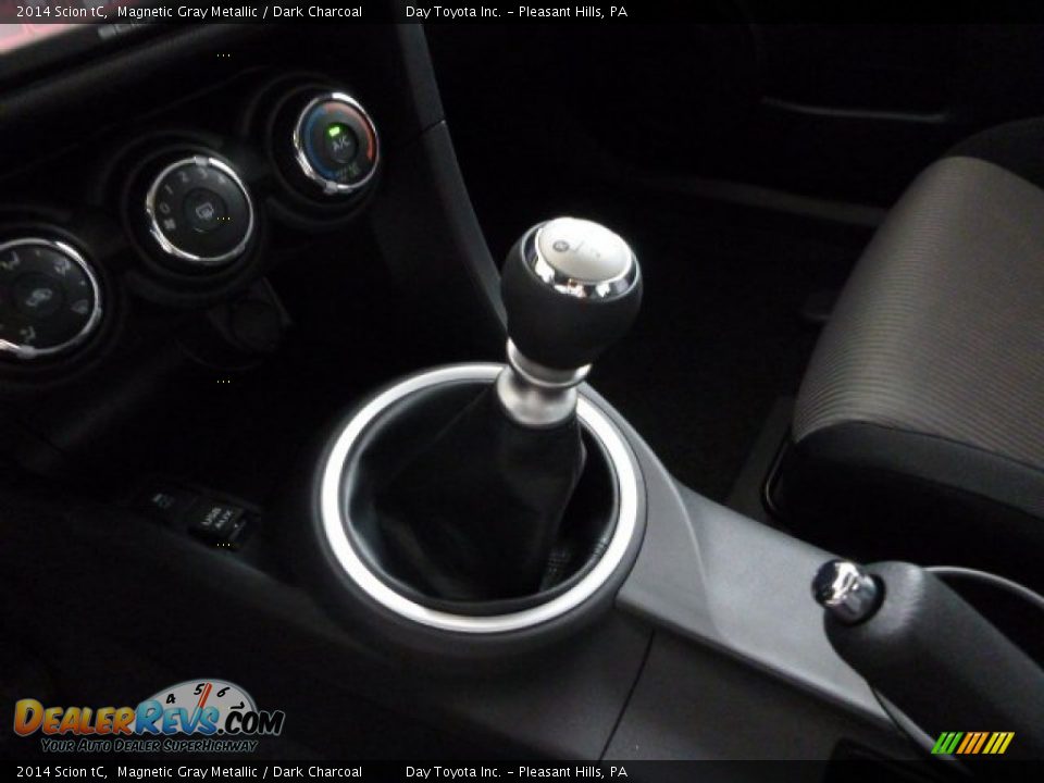 2014 Scion tC Magnetic Gray Metallic / Dark Charcoal Photo #16