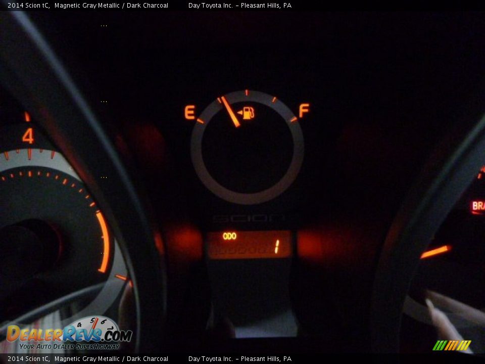 2014 Scion tC Magnetic Gray Metallic / Dark Charcoal Photo #19