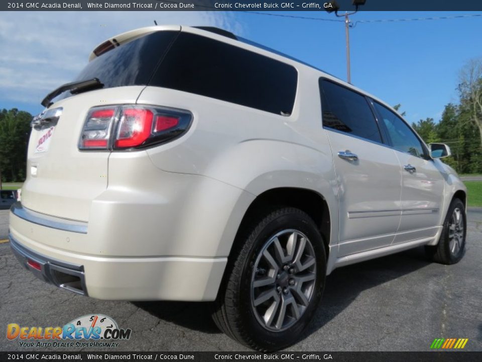 2014 GMC Acadia Denali White Diamond Tricoat / Cocoa Dune Photo #6