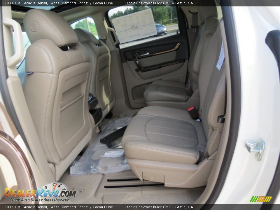 2014 GMC Acadia Denali White Diamond Tricoat / Cocoa Dune Photo #10