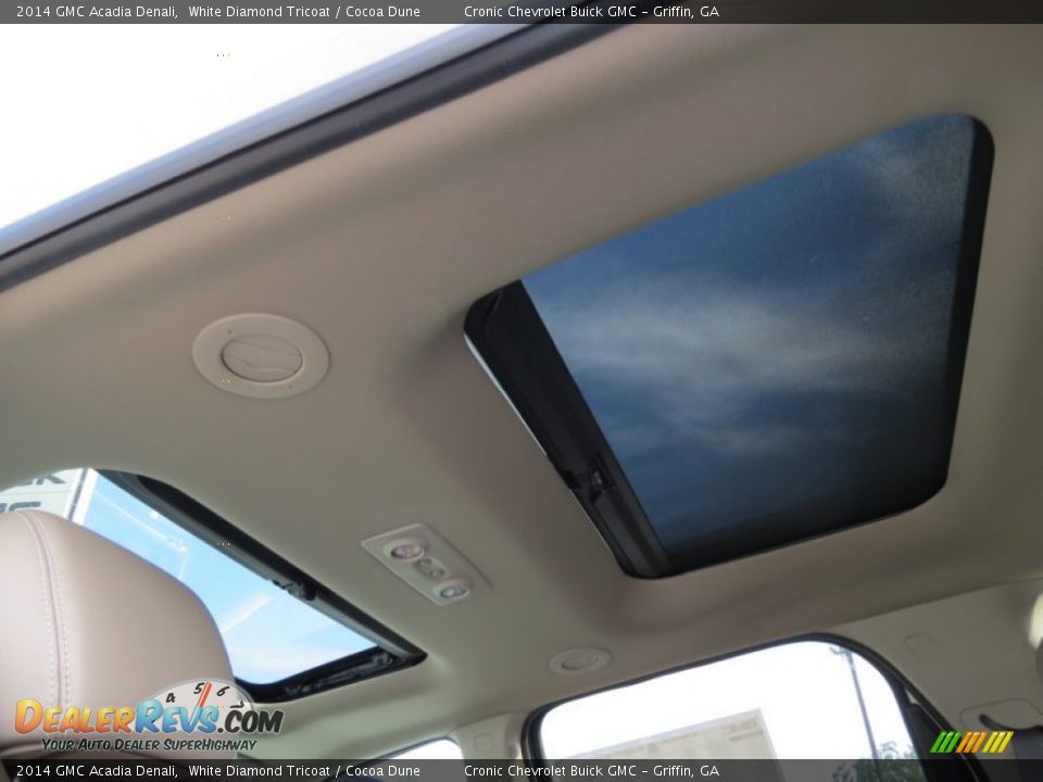 2014 GMC Acadia Denali White Diamond Tricoat / Cocoa Dune Photo #11
