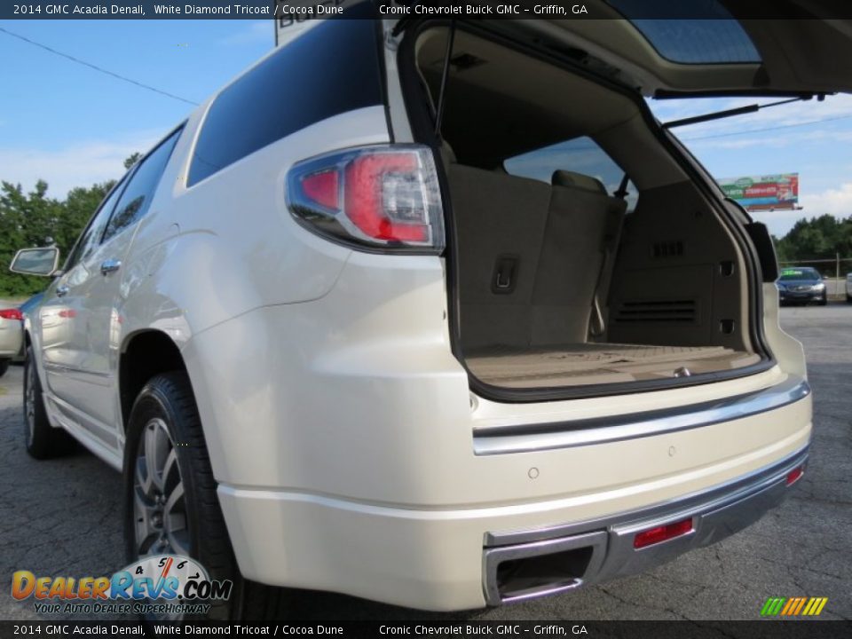 2014 GMC Acadia Denali White Diamond Tricoat / Cocoa Dune Photo #12