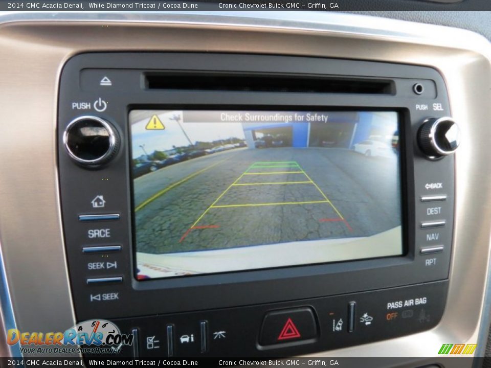 2014 GMC Acadia Denali White Diamond Tricoat / Cocoa Dune Photo #17