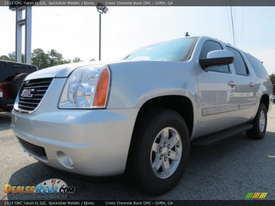 2013 GMC Yukon XL SLE Quicksilver Metallic / Ebony Photo #3