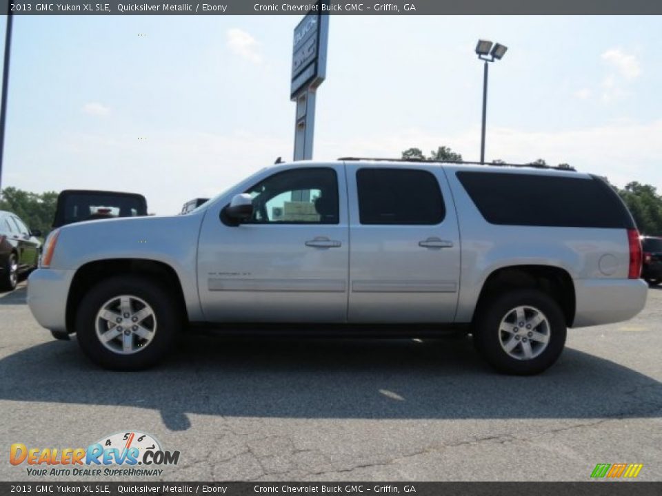 2013 GMC Yukon XL SLE Quicksilver Metallic / Ebony Photo #4