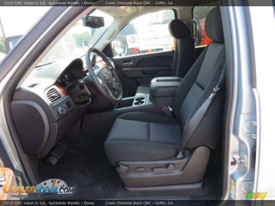 2013 GMC Yukon XL SLE Quicksilver Metallic / Ebony Photo #11
