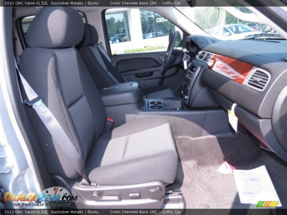 2013 GMC Yukon XL SLE Quicksilver Metallic / Ebony Photo #15