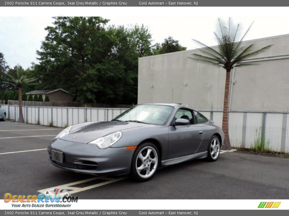 2002 Porsche 911 Carrera Coupe Seal Grey Metallic / Graphite Grey Photo #1