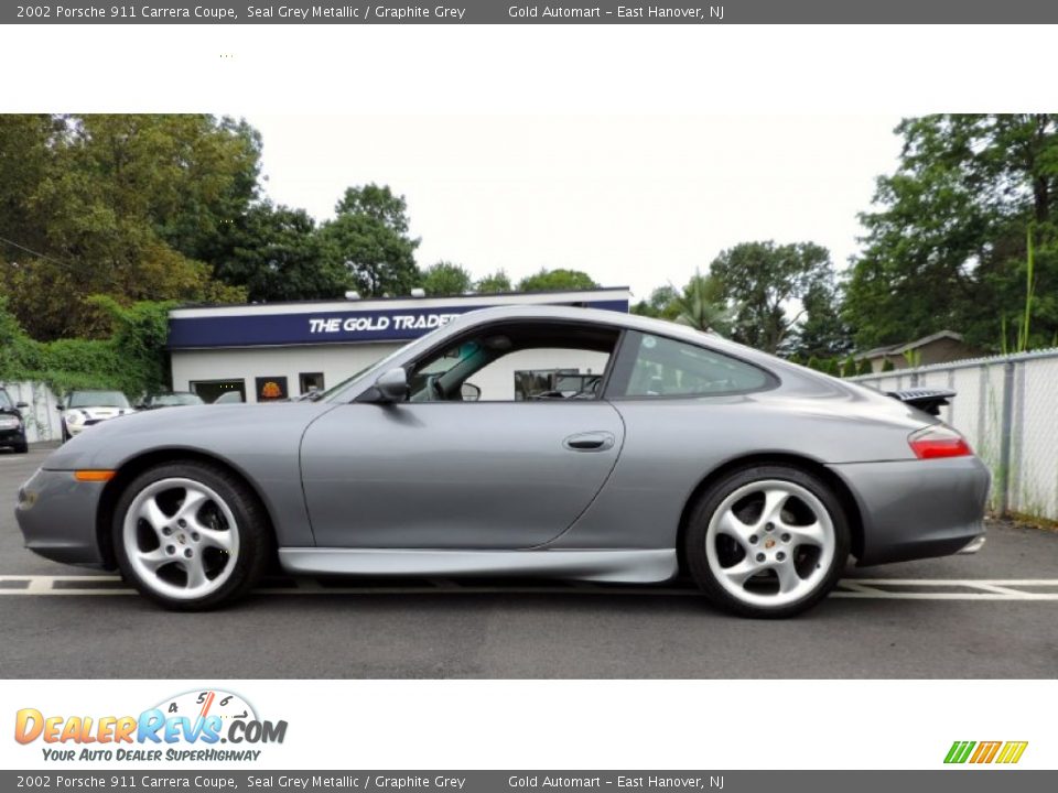 2002 Porsche 911 Carrera Coupe Seal Grey Metallic / Graphite Grey Photo #8