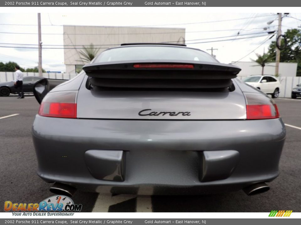 2002 Porsche 911 Carrera Coupe Seal Grey Metallic / Graphite Grey Photo #11