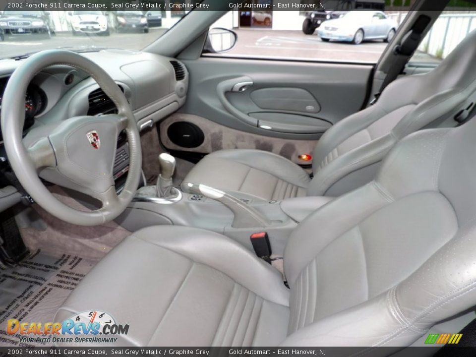 Graphite Grey Interior - 2002 Porsche 911 Carrera Coupe Photo #13