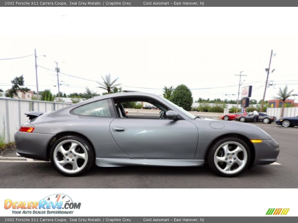 Seal Grey Metallic 2002 Porsche 911 Carrera Coupe Photo #17