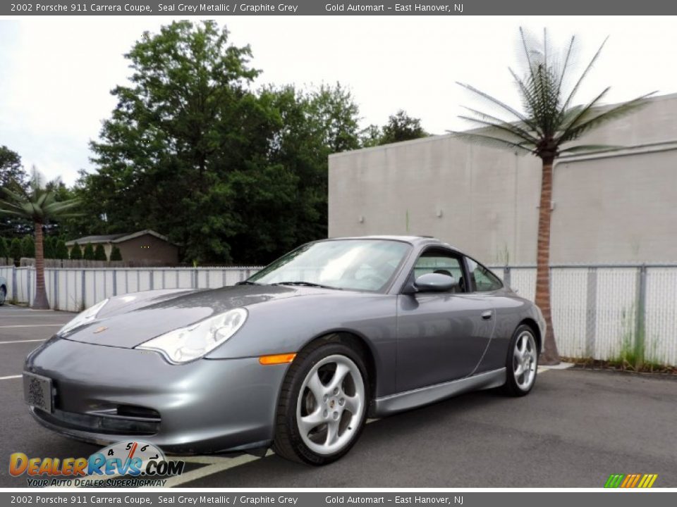 2002 Porsche 911 Carrera Coupe Seal Grey Metallic / Graphite Grey Photo #18