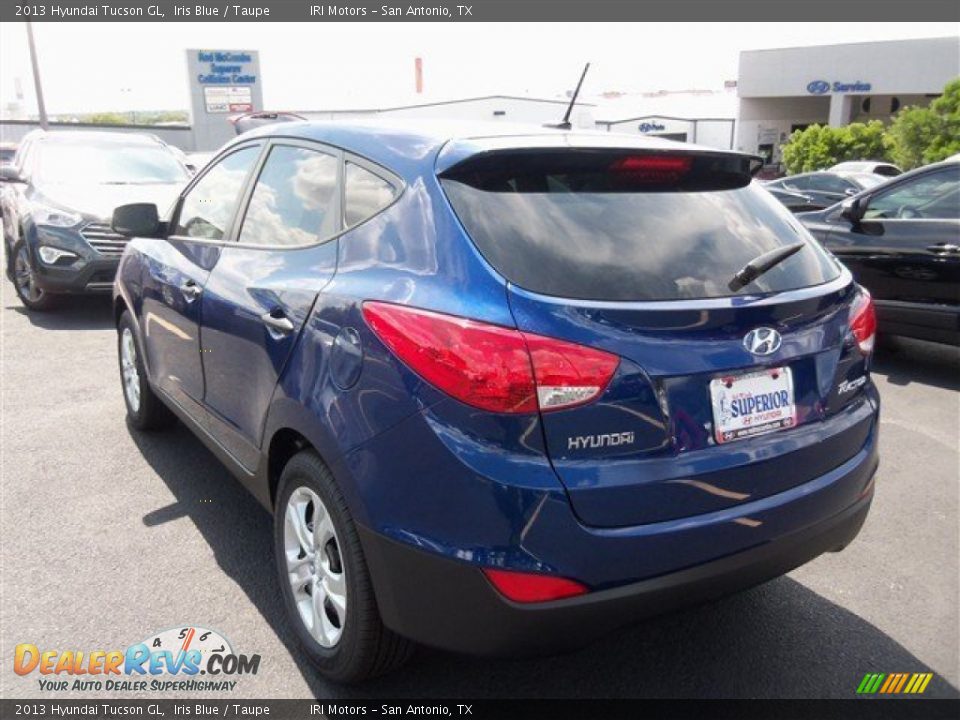 2013 Hyundai Tucson GL Iris Blue / Taupe Photo #5