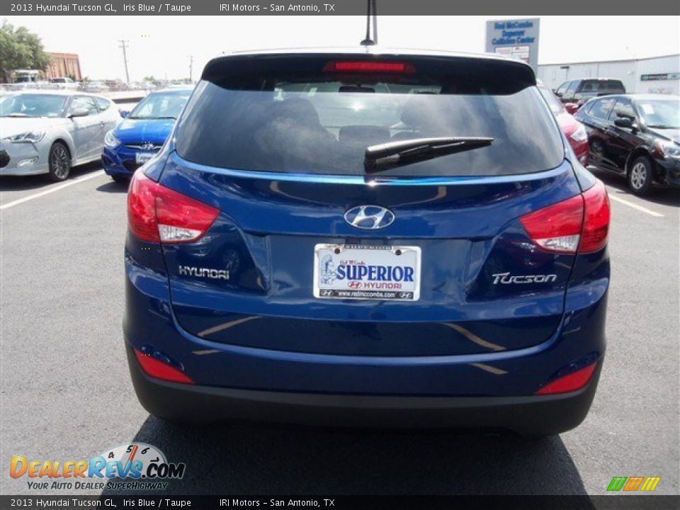 2013 Hyundai Tucson GL Iris Blue / Taupe Photo #6