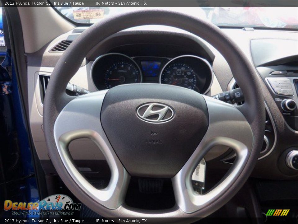 2013 Hyundai Tucson GL Iris Blue / Taupe Photo #8
