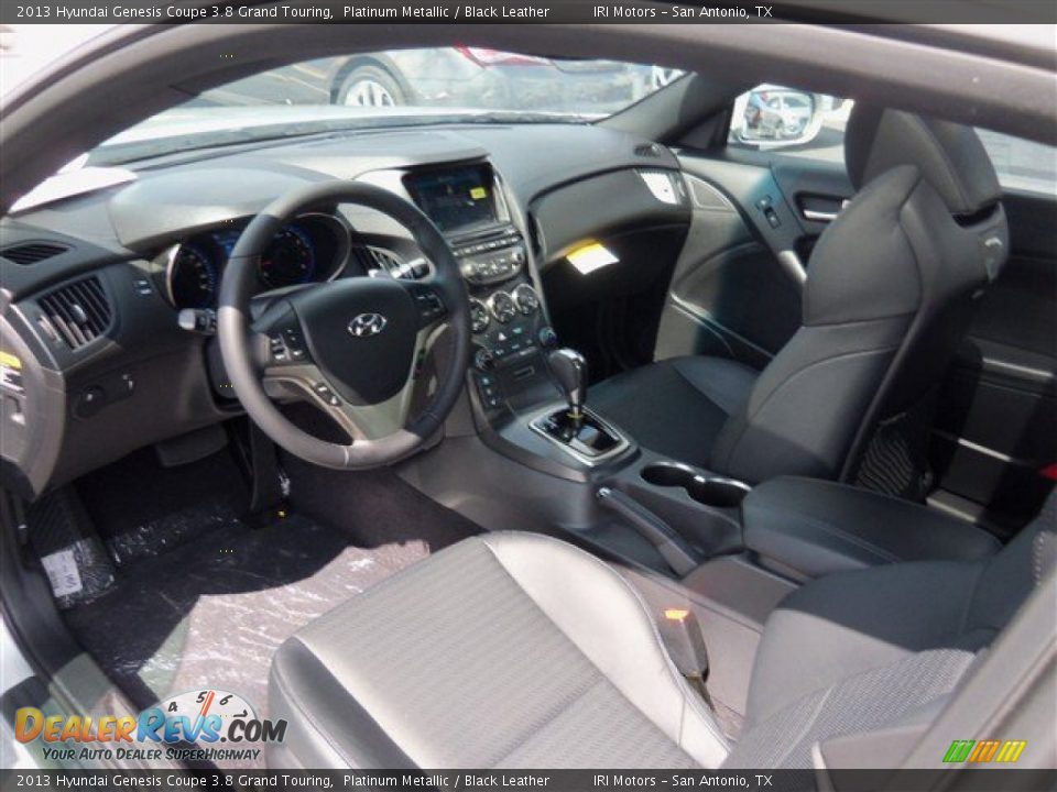 2013 Hyundai Genesis Coupe 3.8 Grand Touring Platinum Metallic / Black Leather Photo #7