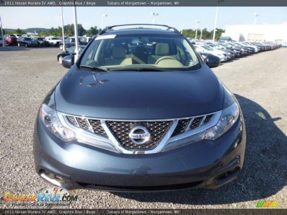 2011 Nissan Murano SV AWD Graphite Blue / Beige Photo #2