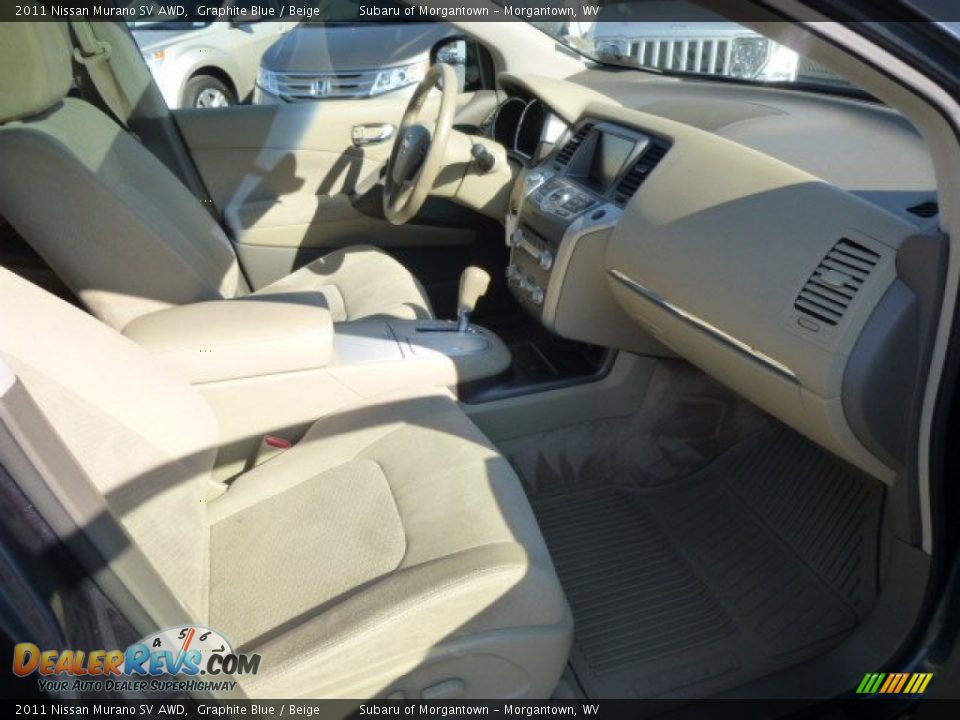 2011 Nissan Murano SV AWD Graphite Blue / Beige Photo #4