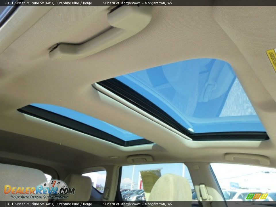 2011 Nissan Murano SV AWD Graphite Blue / Beige Photo #5