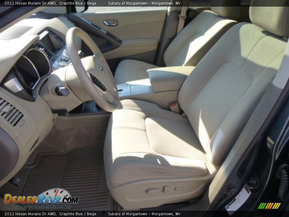 2011 Nissan Murano SV AWD Graphite Blue / Beige Photo #7