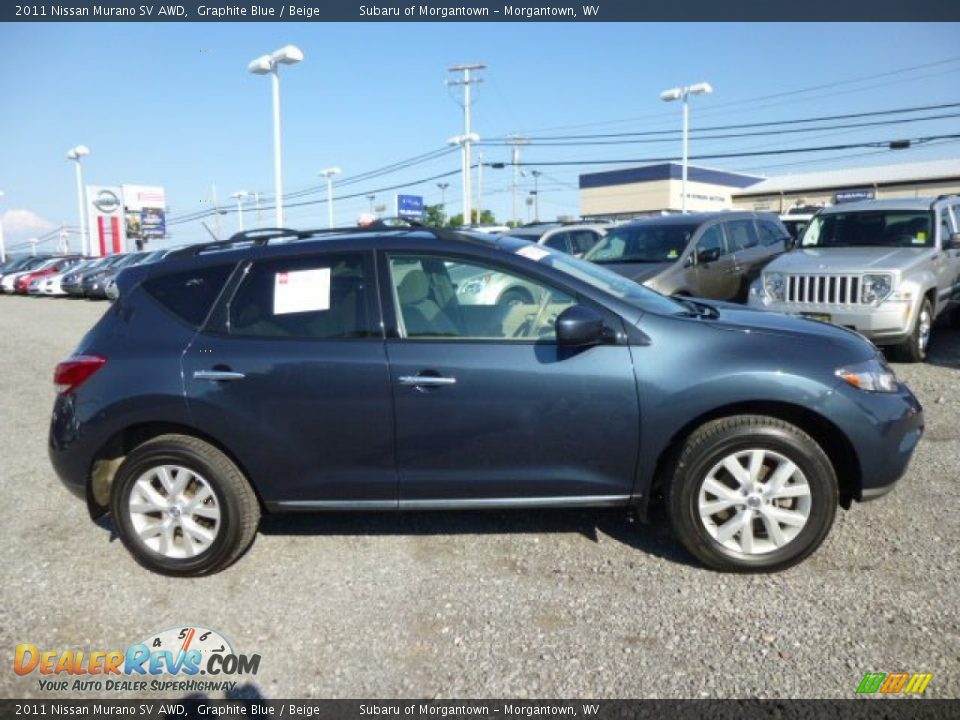 2011 Nissan Murano SV AWD Graphite Blue / Beige Photo #11