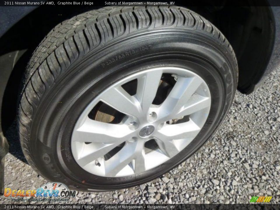 2011 Nissan Murano SV AWD Graphite Blue / Beige Photo #12