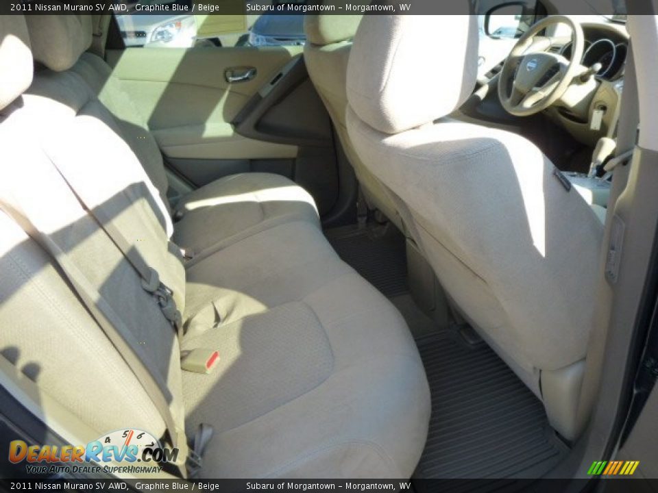 2011 Nissan Murano SV AWD Graphite Blue / Beige Photo #13