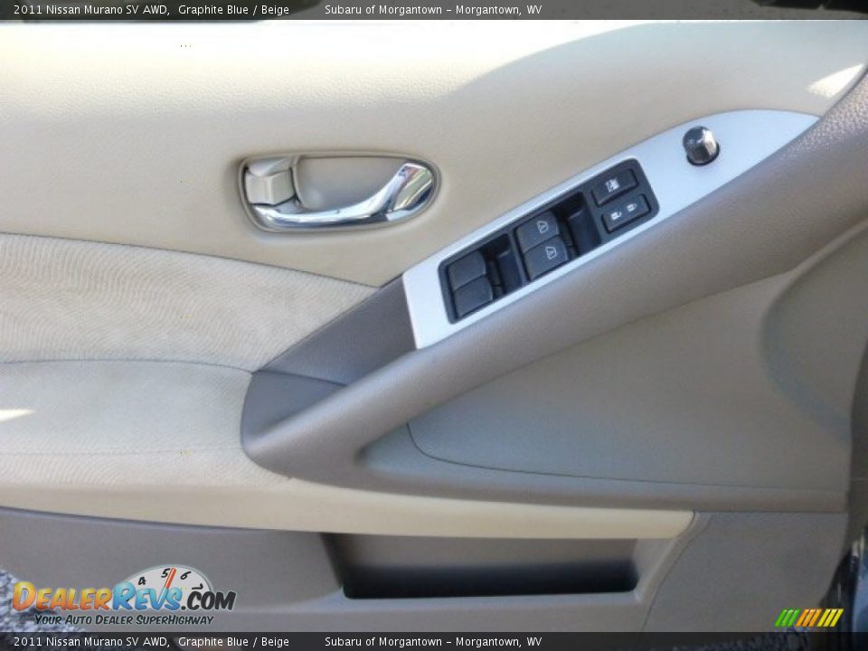 2011 Nissan Murano SV AWD Graphite Blue / Beige Photo #17