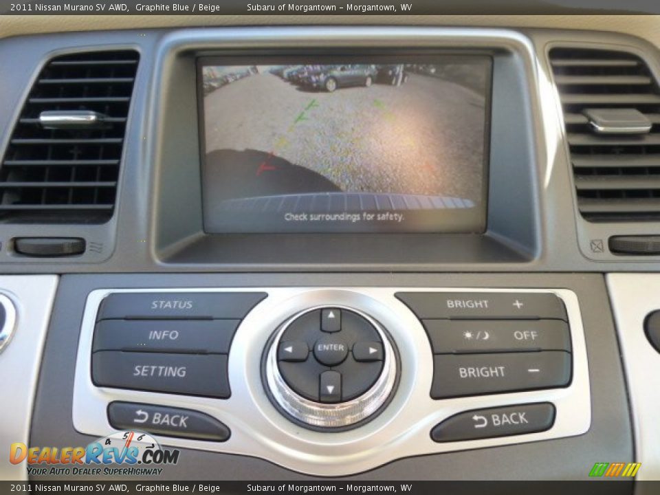 2011 Nissan Murano SV AWD Graphite Blue / Beige Photo #18