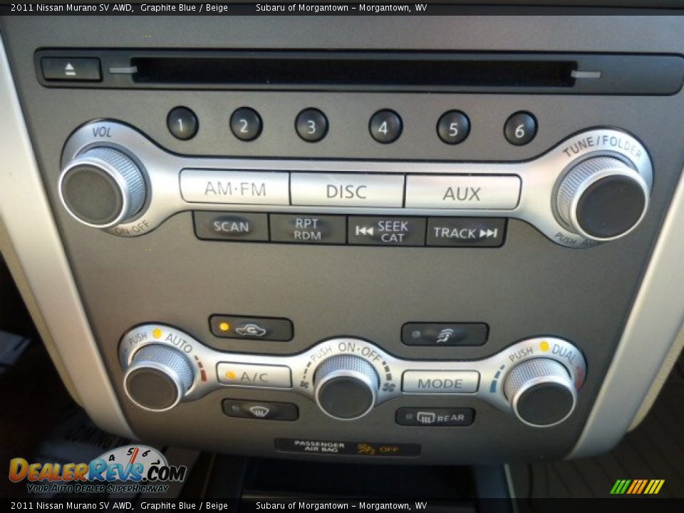 2011 Nissan Murano SV AWD Graphite Blue / Beige Photo #19