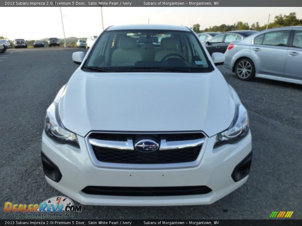 2013 Subaru Impreza 2.0i Premium 5 Door Satin White Pearl / Ivory Photo #2