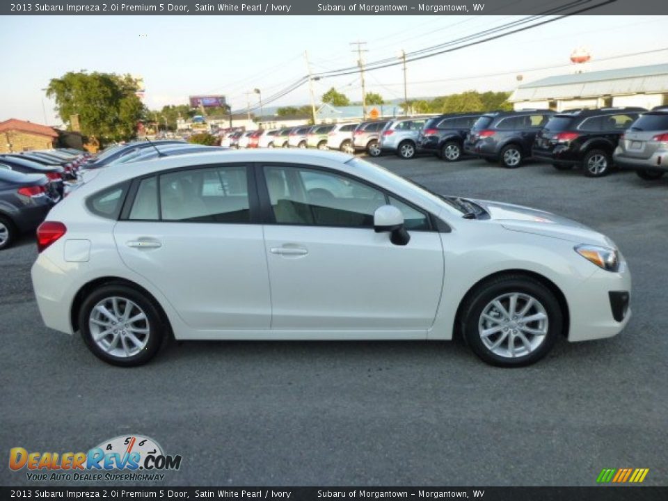 2013 Subaru Impreza 2.0i Premium 5 Door Satin White Pearl / Ivory Photo #8