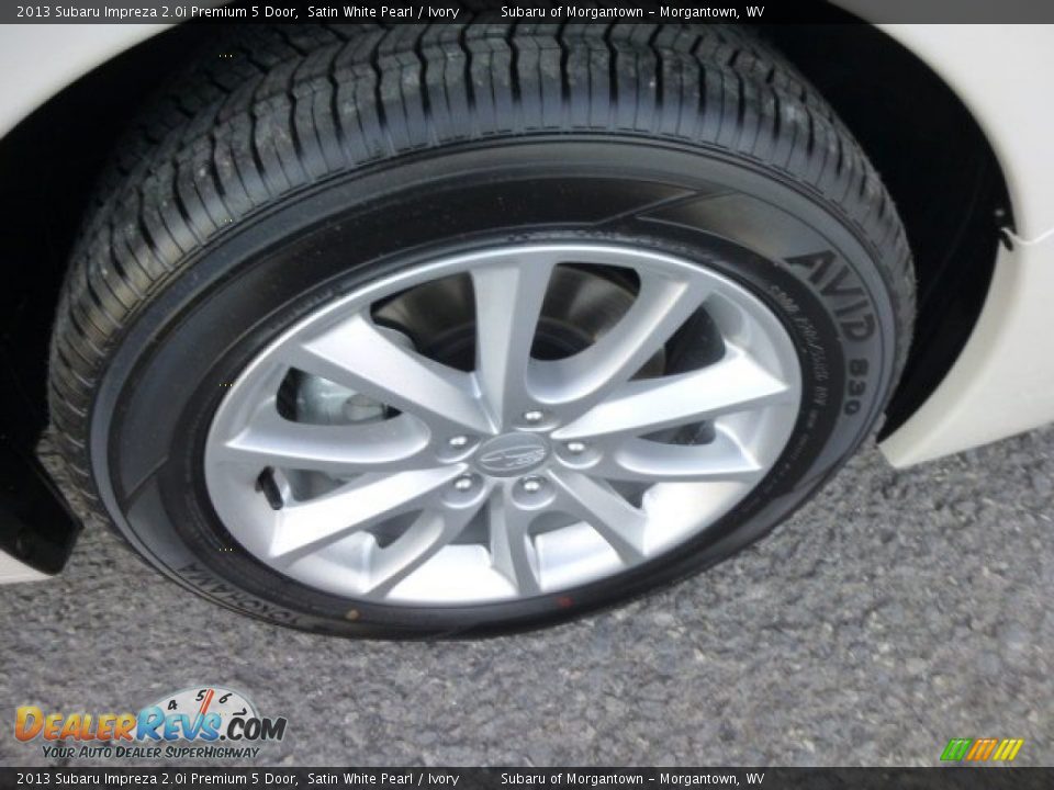 2013 Subaru Impreza 2.0i Premium 5 Door Satin White Pearl / Ivory Photo #9