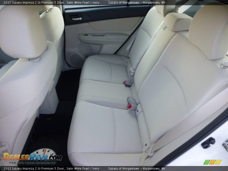 2013 Subaru Impreza 2.0i Premium 5 Door Satin White Pearl / Ivory Photo #14