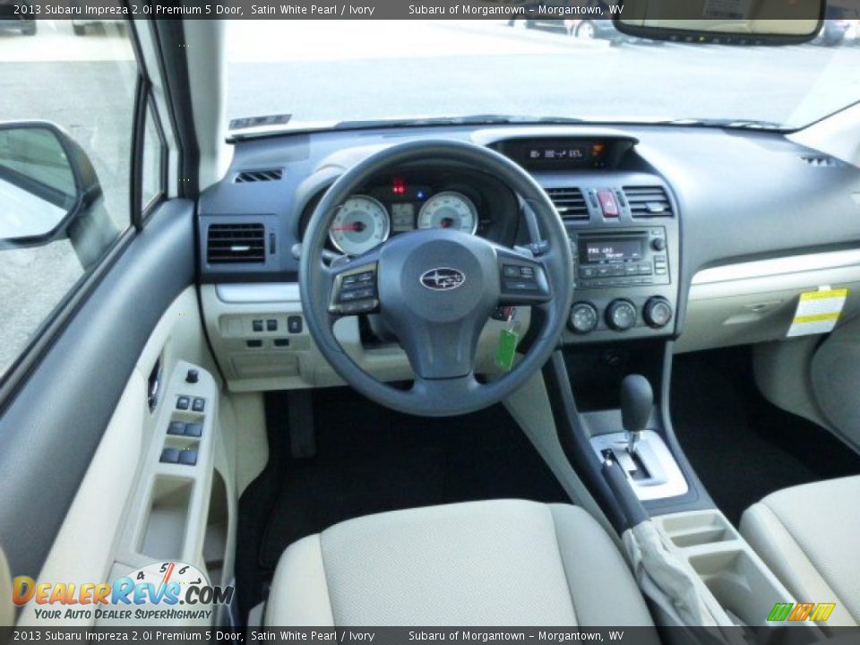 2013 Subaru Impreza 2.0i Premium 5 Door Satin White Pearl / Ivory Photo #15