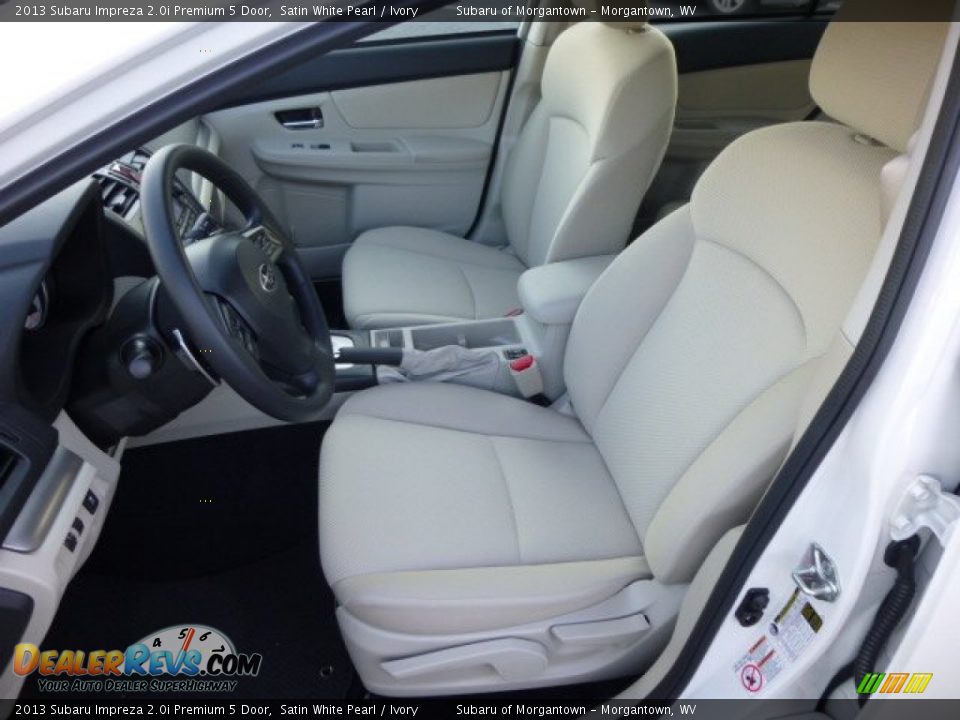 2013 Subaru Impreza 2.0i Premium 5 Door Satin White Pearl / Ivory Photo #16