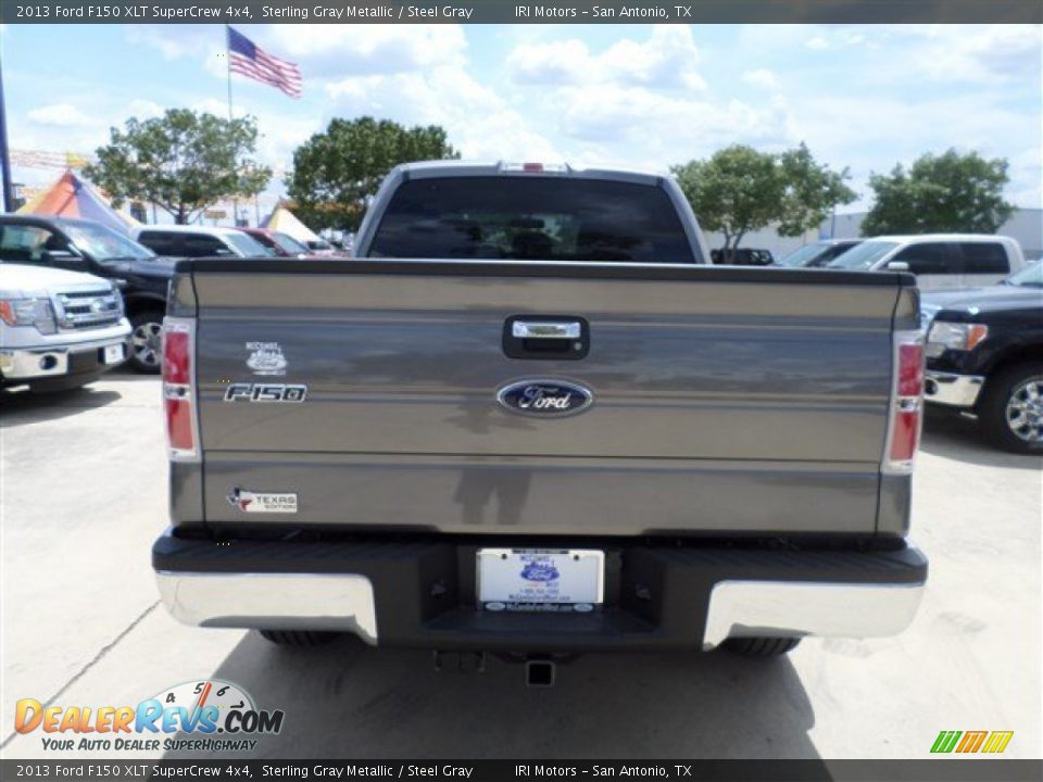 2013 Ford F150 XLT SuperCrew 4x4 Sterling Gray Metallic / Steel Gray Photo #4