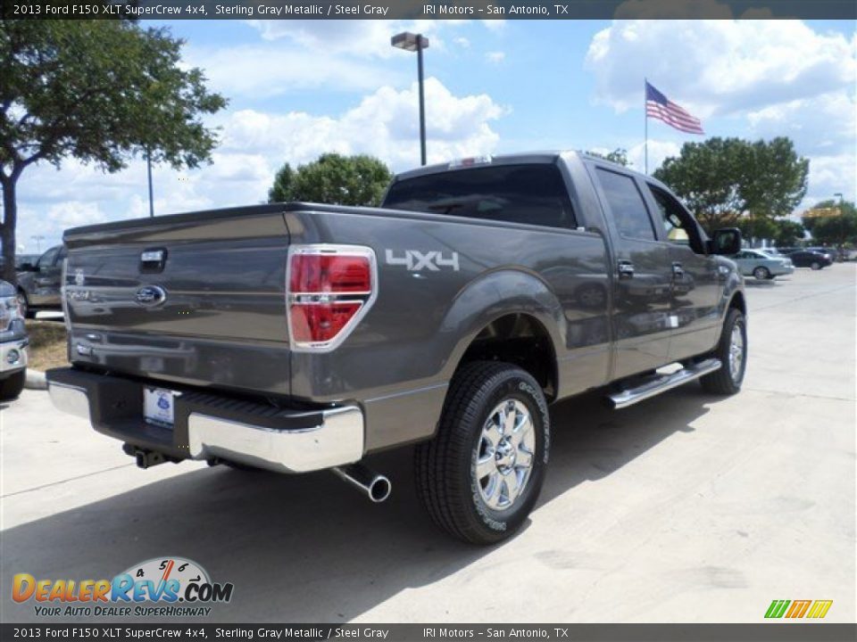 2013 Ford F150 XLT SuperCrew 4x4 Sterling Gray Metallic / Steel Gray Photo #5