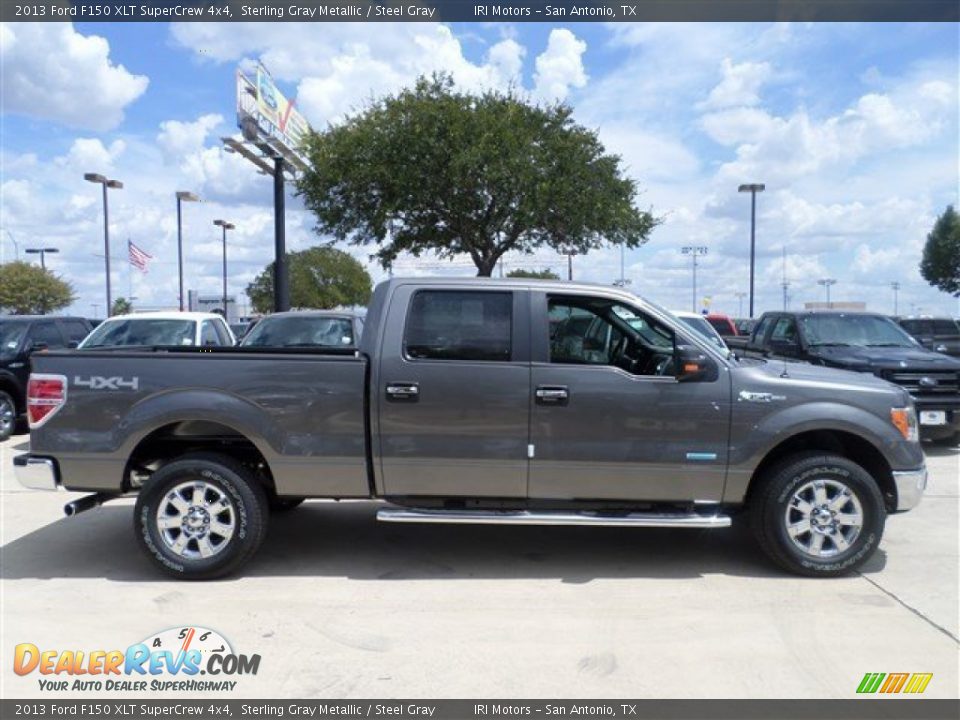 2013 Ford F150 XLT SuperCrew 4x4 Sterling Gray Metallic / Steel Gray Photo #6