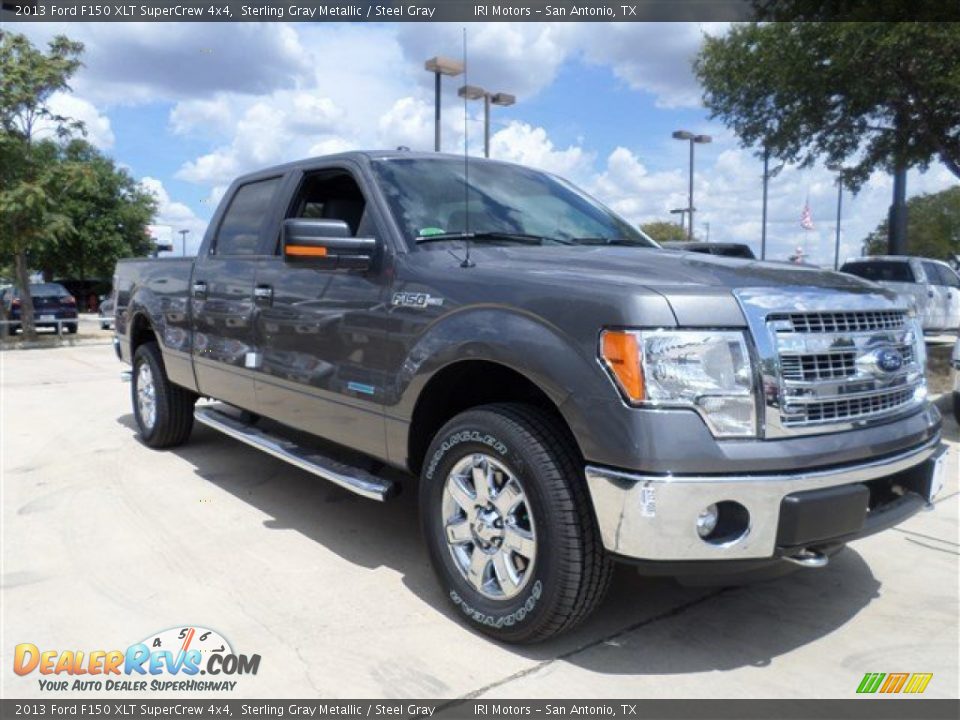2013 Ford F150 XLT SuperCrew 4x4 Sterling Gray Metallic / Steel Gray Photo #7