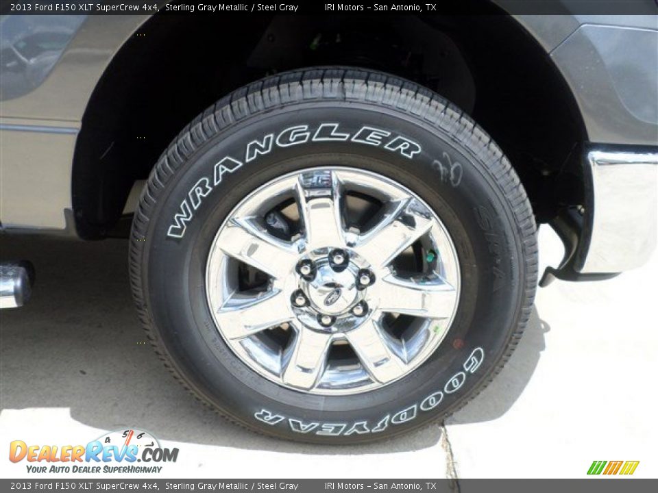 2013 Ford F150 XLT SuperCrew 4x4 Sterling Gray Metallic / Steel Gray Photo #8