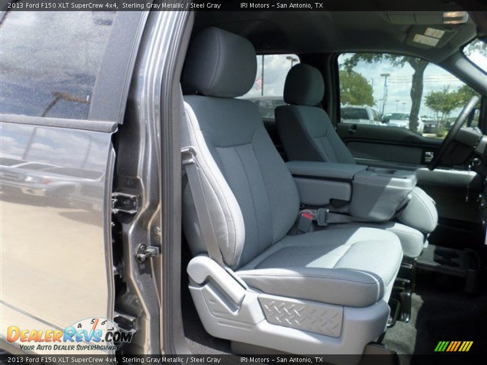 2013 Ford F150 XLT SuperCrew 4x4 Sterling Gray Metallic / Steel Gray Photo #11