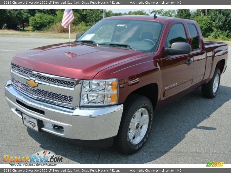 2013 Chevrolet Silverado 1500 LT Extended Cab 4x4 Deep Ruby Metallic / Ebony Photo #2