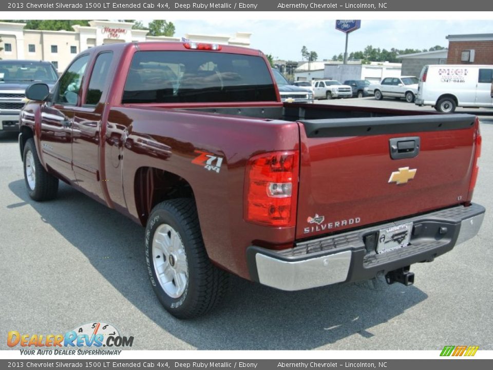 2013 Chevrolet Silverado 1500 LT Extended Cab 4x4 Deep Ruby Metallic / Ebony Photo #4