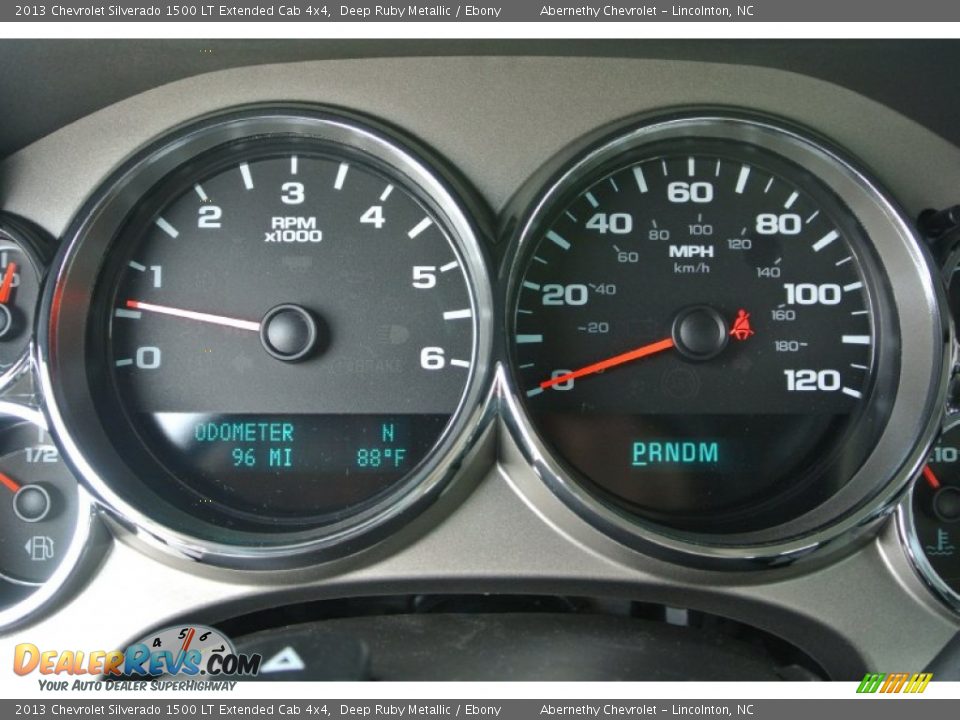2013 Chevrolet Silverado 1500 LT Extended Cab 4x4 Deep Ruby Metallic / Ebony Photo #14